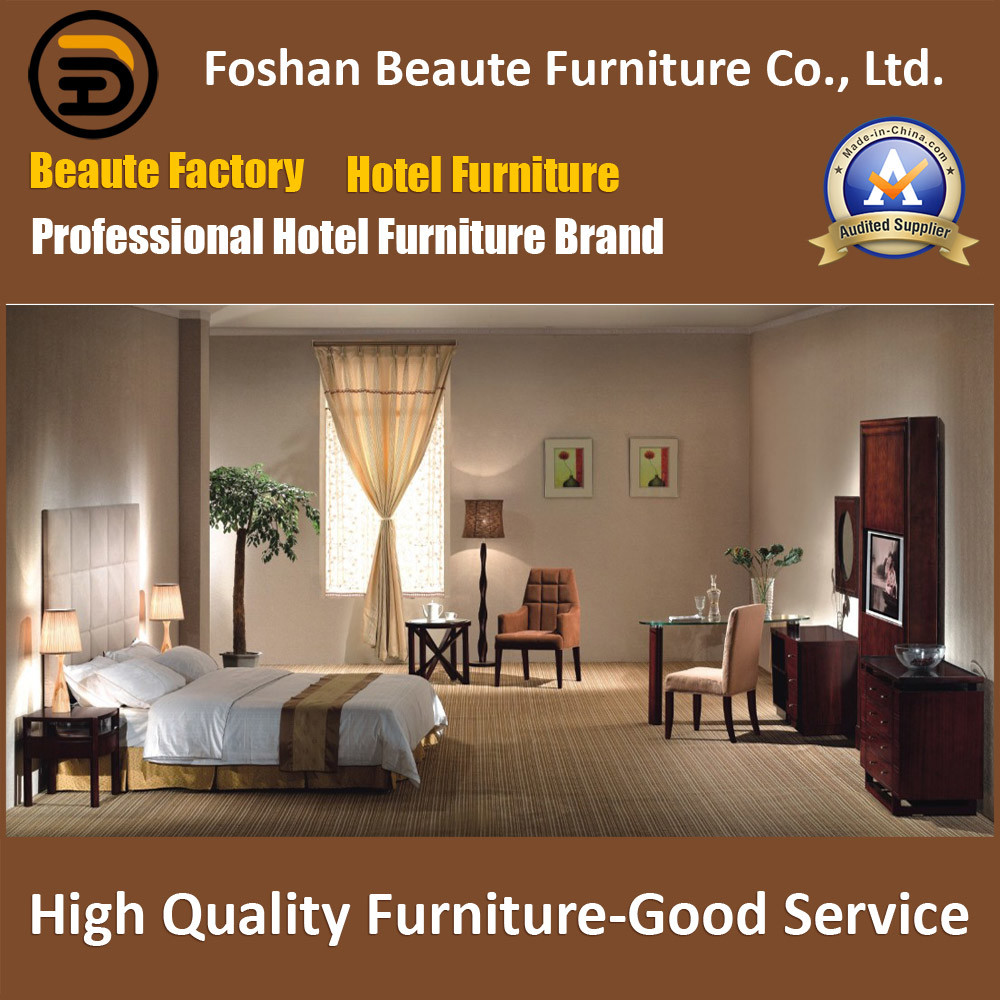 Hotel Furniture/Chinese Furniture/Standard Hotel King Size Bedroom Furniture Suite/Hospitality Guest Room Furniture (GLB-0109827)