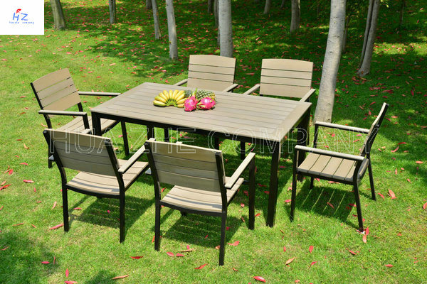 100% Plastic Wood Outdoor Furniture Park Furniture