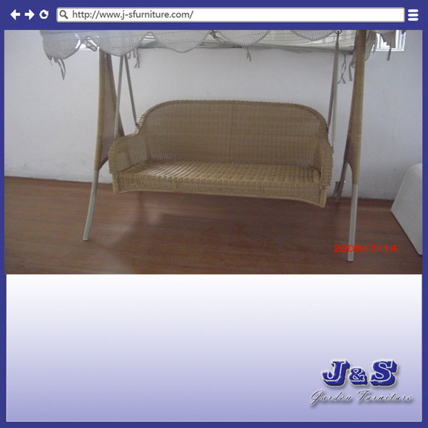 Replacement Outdoor 2 Seat Hanging Swing Canopy Furniture Set, Patio Yard Seat Rattan Furniture (J1598)