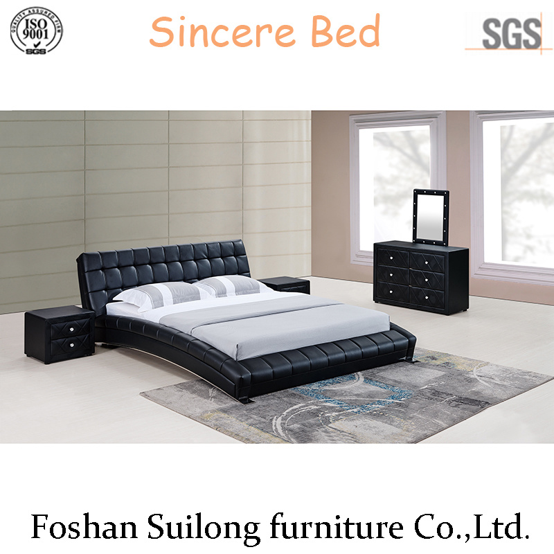 Ys7019 Modern Leather Bed