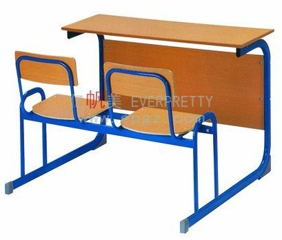 Rectangular Classroom Table with Student Chairs, Sturdy Student Desk