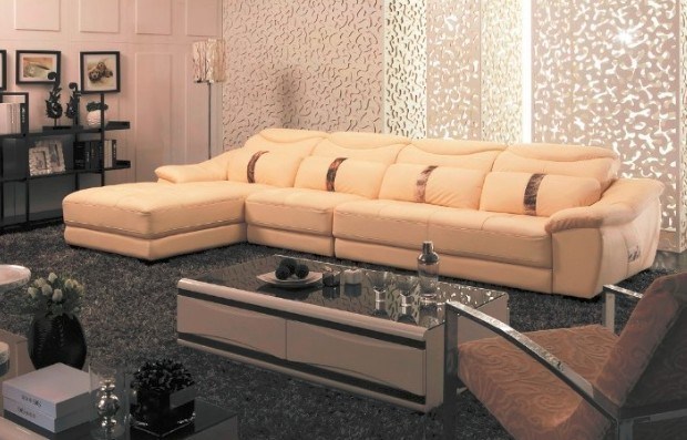 Leather Sofa (D328)