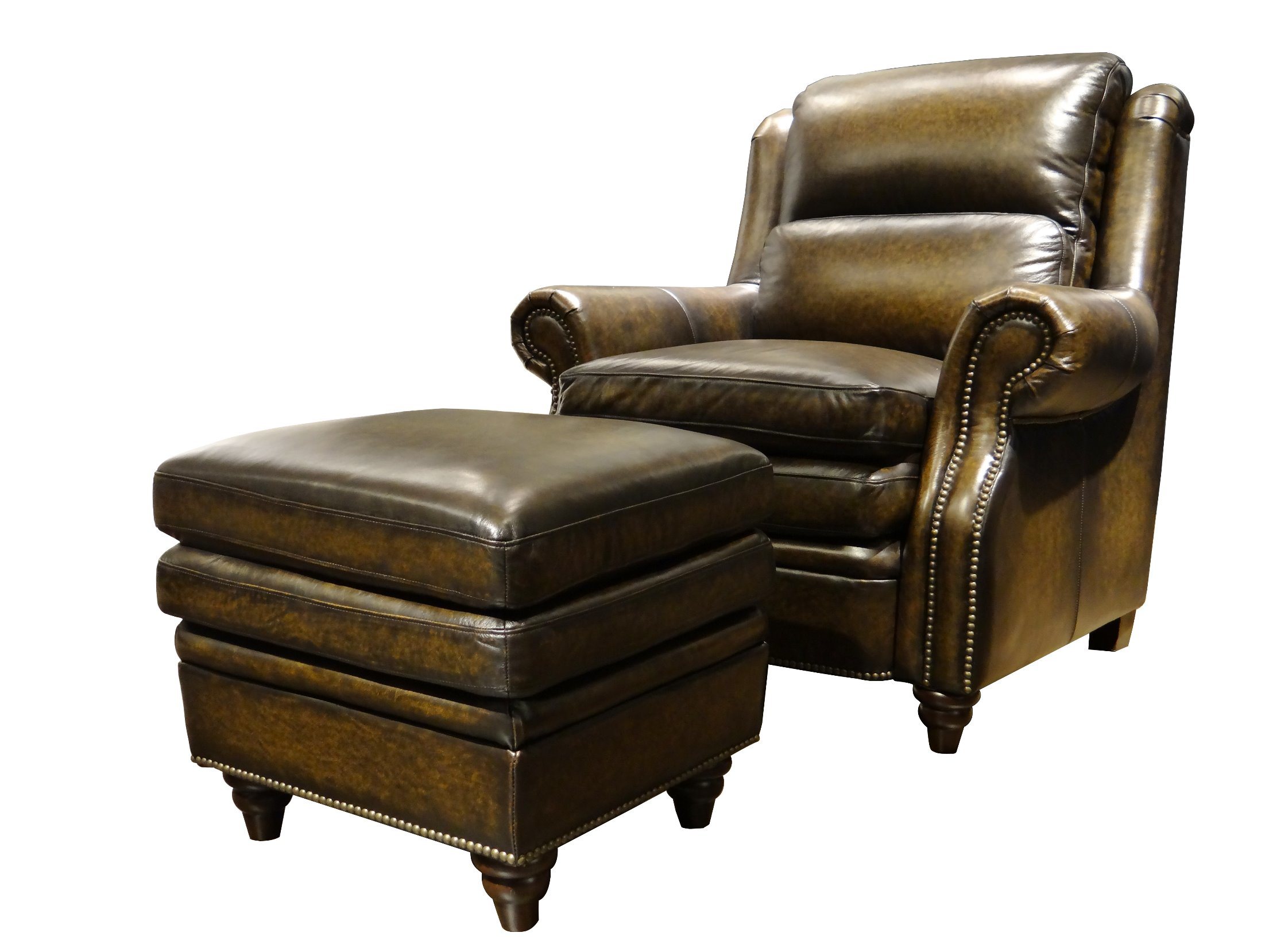 Tradtional American Living Room Leather Sofa