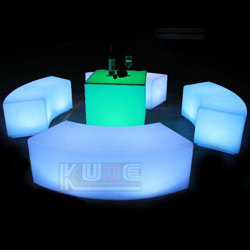 Snake Bench LED Chair - Multi Function Remote