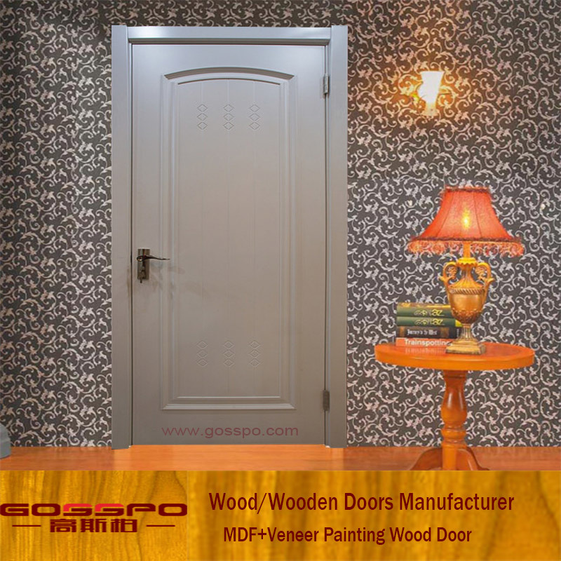 Made in China Euro White MDF Door Design (GSP8-033)