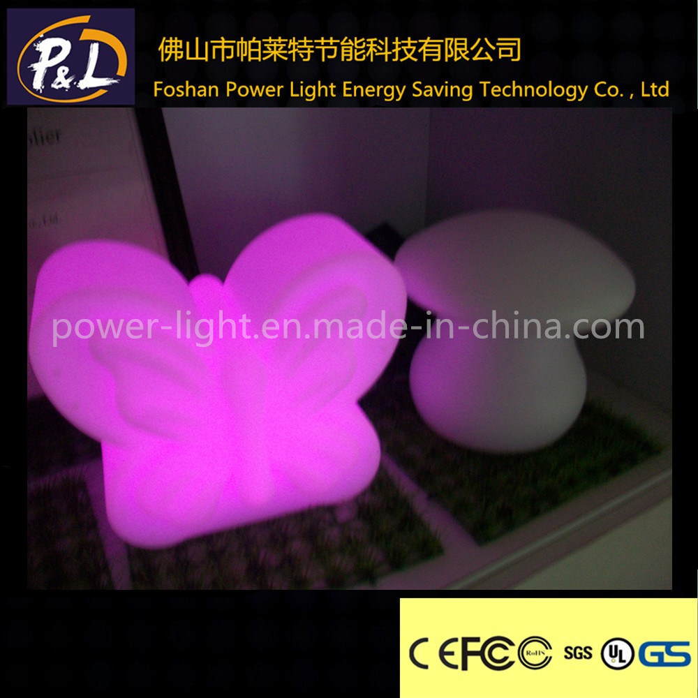 Decorative Color Changing Plastic Display Desk LED Butterfly Lamp