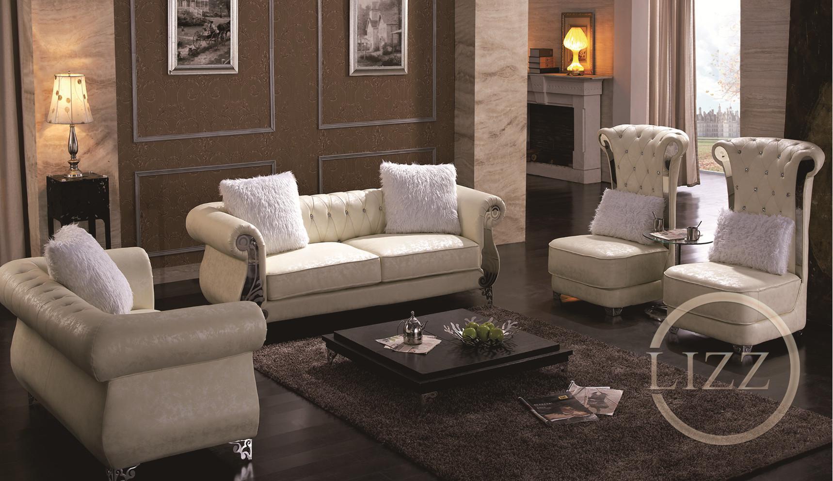 Luxurious Full Living Room Leather Sofa