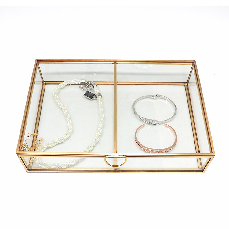 Latest Wedding Decoration Crystal Glass Jewelry Box Factory Direct Sell