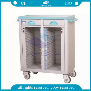 Record ABS Hospital Medical Nursing Patient File Trolley (AG-CHT003)