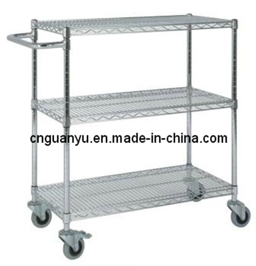 Wire Industrial Cart, Wire Shelving (WST3614)