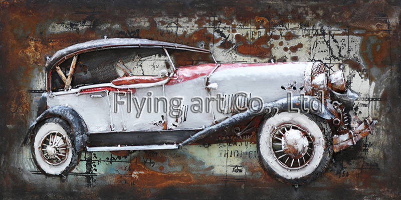 3D Wholesale Street Oil Painting for Cars