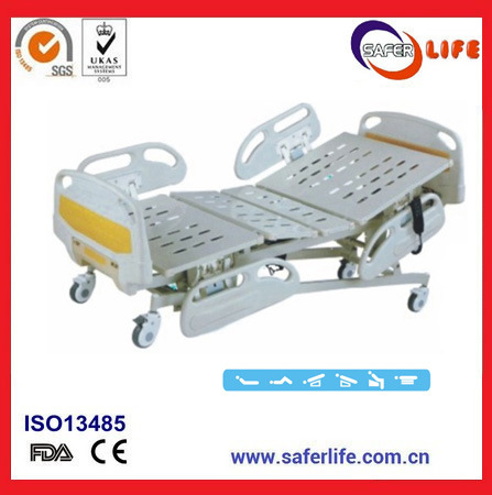 Hospital Electronic Elevating Medical Treatment Bed Five Functions for Patient