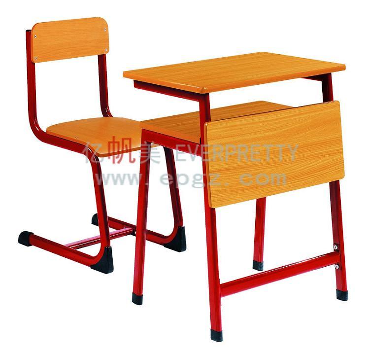 School Furniture Wooden School Single Desk and Chair
