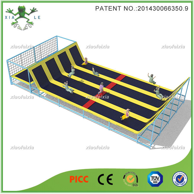 Long Jump Large Trampoline Bed with Slope