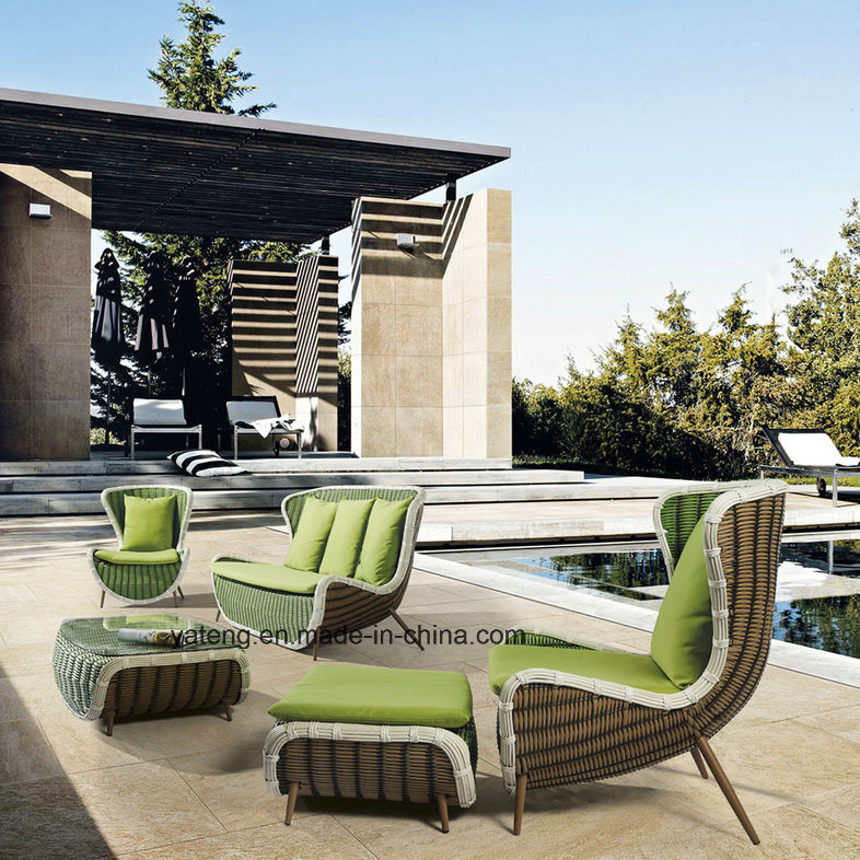 Modern UV-Resistance PE Rattan Waterproof Outdoor Sofa Set by 5-Seat (YT896)