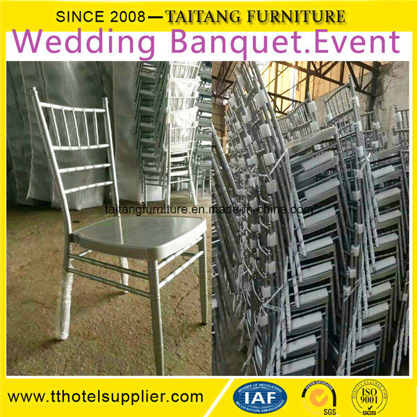 High Quality Hotel Metal Wedding Hall Chiavari Chairs