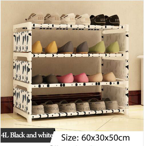 Shoe Cabinet Shoes Racks Storage Large Capacity Home Furniture DIY Simple Portable Shoe Rack (FS-06E)