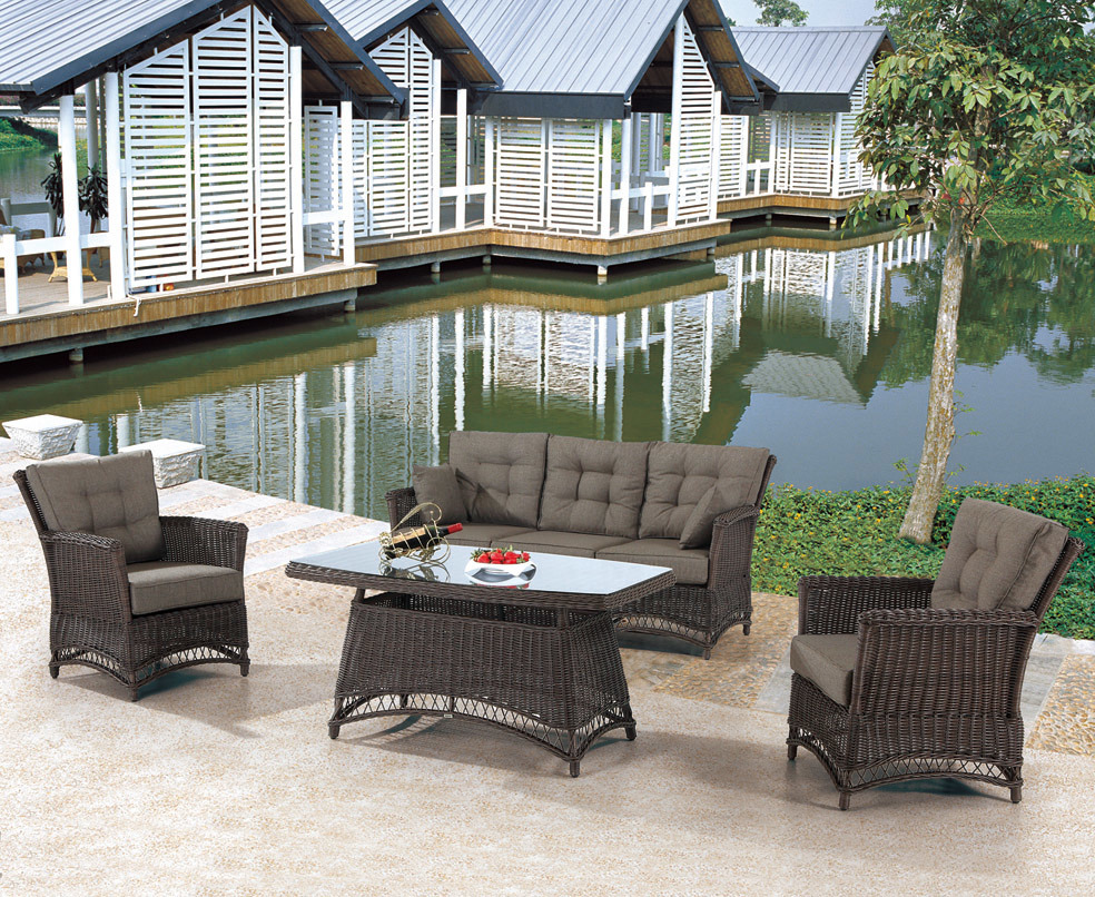 Garden Patio Wicker / Rattan Sofa Set - Outdoor Furniture (LN-2135)