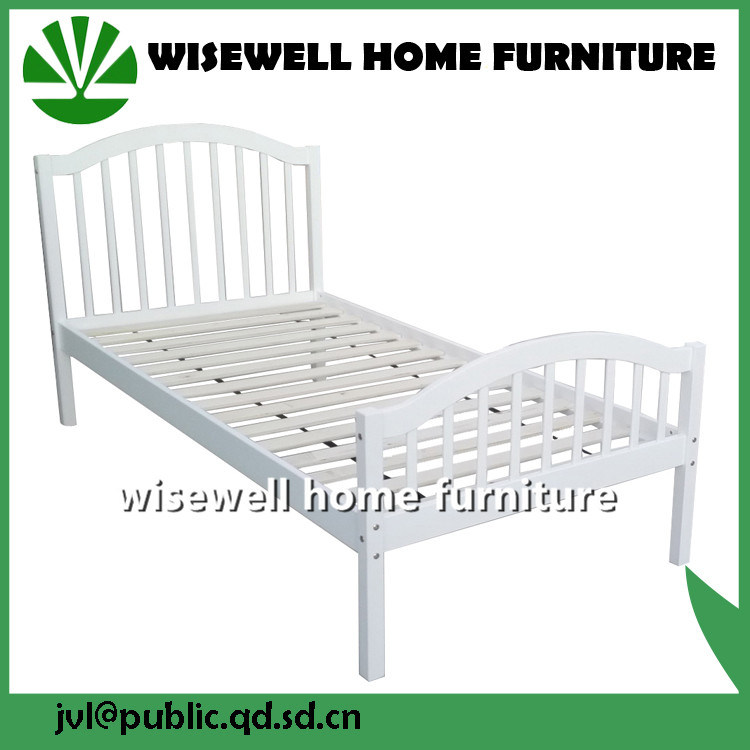 Pine Wood Modern Furniture Bed (WJZ-B128)