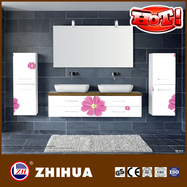 Vanity Door Home Furniture From Flower UV Panel (ZHUV factory)