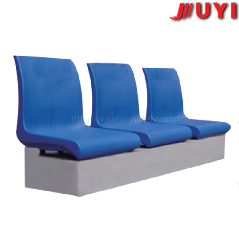 Factory Price Playground Outdoor Powder Coating Steel Leg Sport Stadium HDPE Plastic Stable 3-Seater Waiting Chair