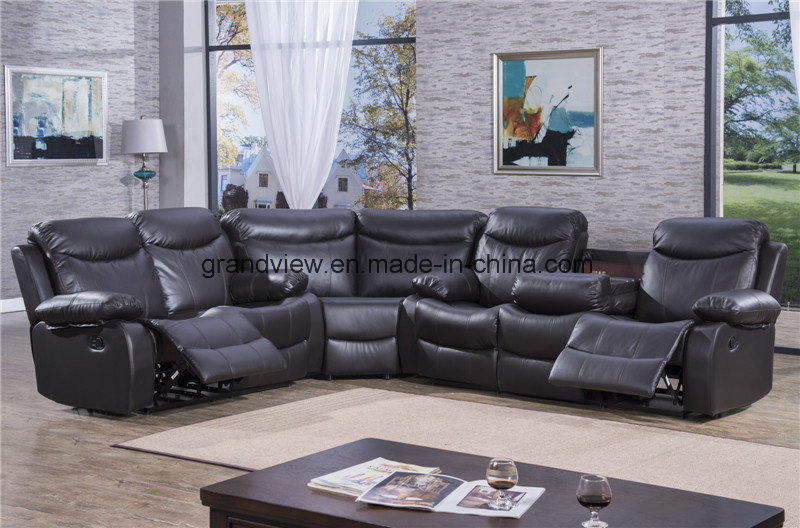 2018 Hot Sale Sectional Recliner Sofa Wholesale Price with Fold Down Tray Table