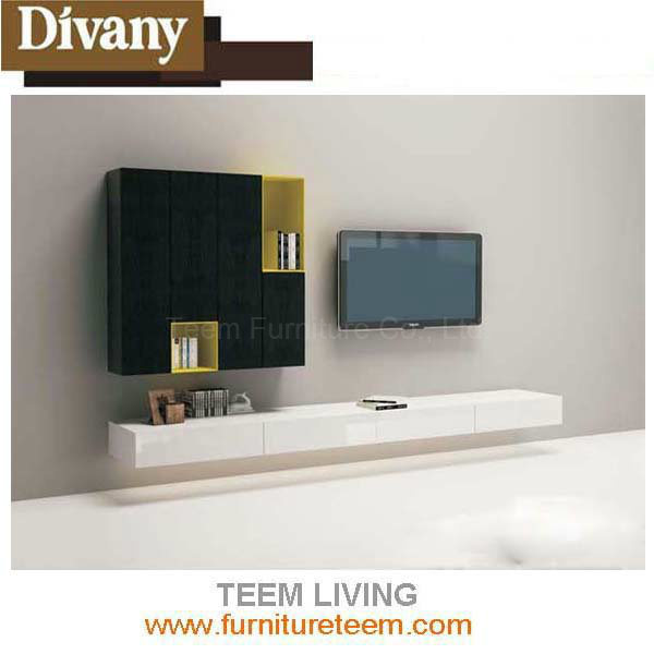 New Design Living Room Modern Corner Wooden TV Cabinet