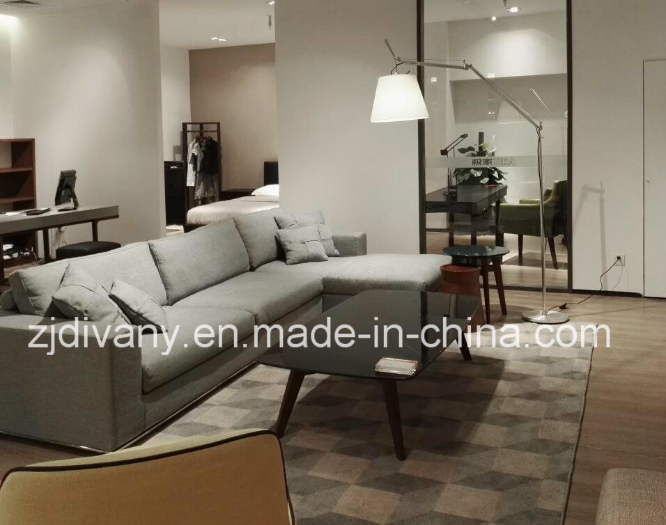 Tika Furnitur Home Living Room Fabric Sofa (D-72-F+H)