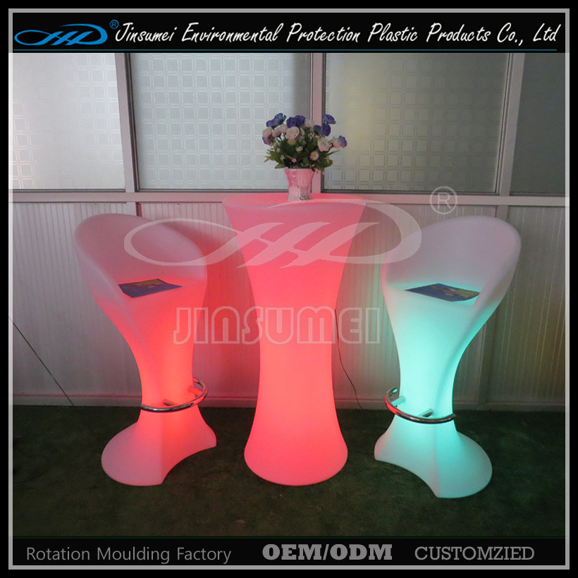 LED Furniture with Illuminated Table and Seat in Factory Price