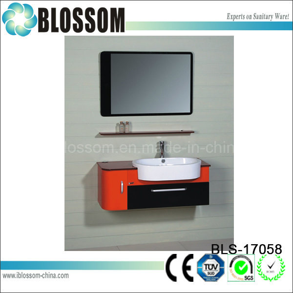 Wholesale Small Wall Mounted Sinks Bathroom Cabinet (BLS-17058)