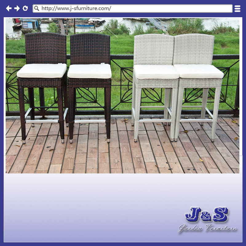 New Outdoor Stainless Steel Wicker Patio Dining Rattan Dining Set, Garden Wicker Furniture (J408)