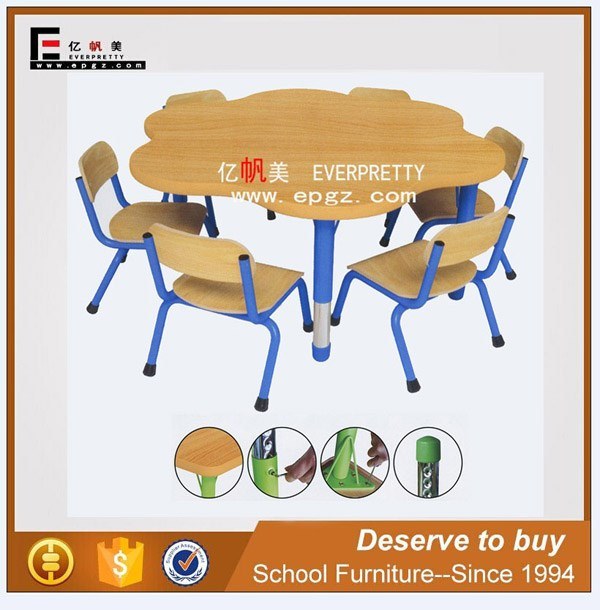 Kindergarten Furniture Children School Desk and Chair (SF-24K)