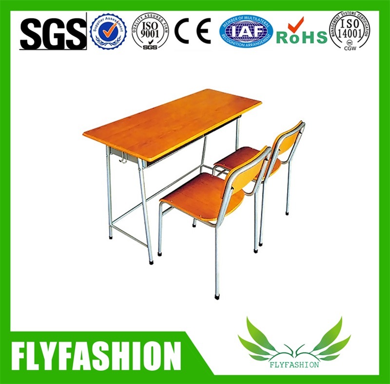 Wooden Double Student Desk&Chair /School Furniture Sets (SF-29D)