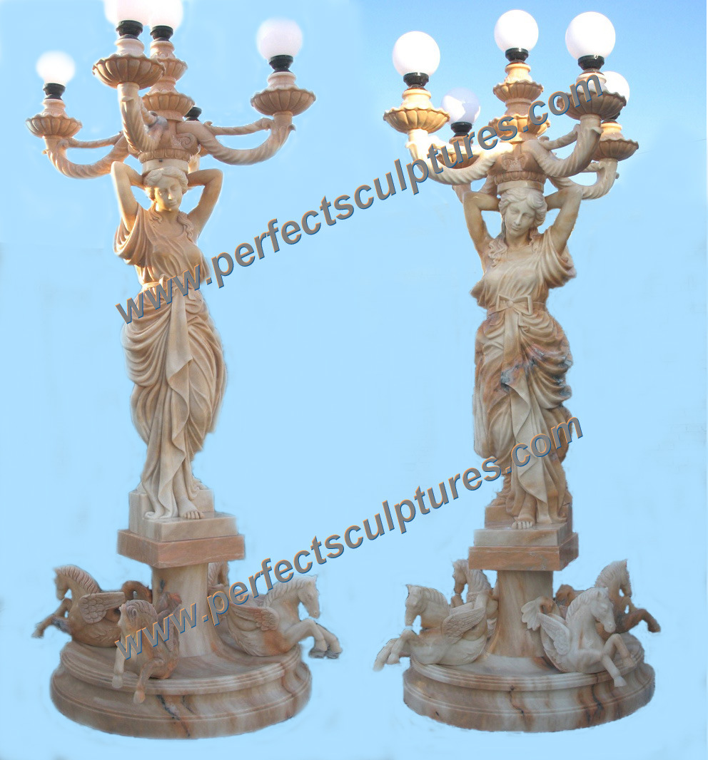 Garden Carved Stone Lantern Sculpture for Marble Carving Statue (SY-X1707)