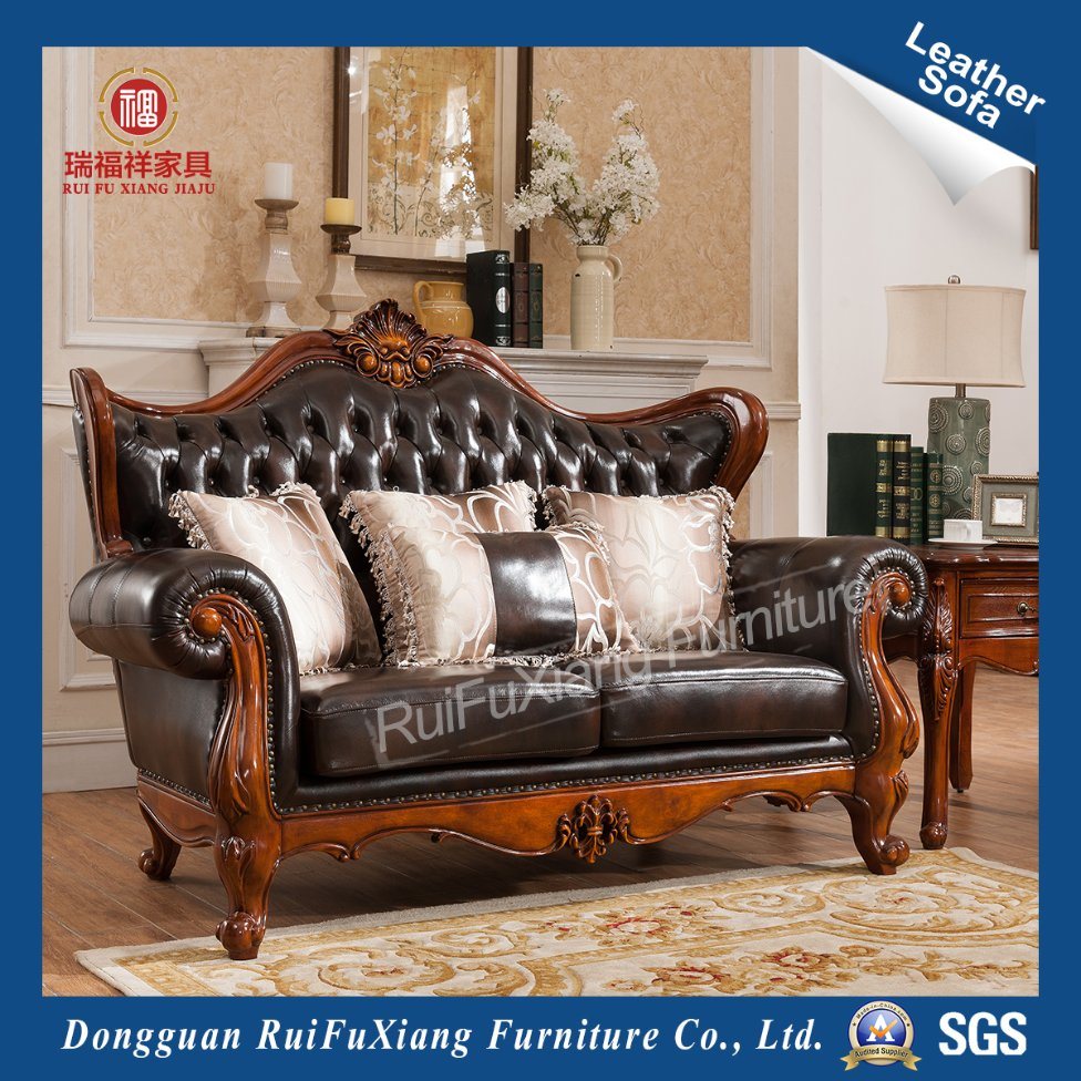 Ruifuxiang American Style Wood Frame New Sofa (N279)