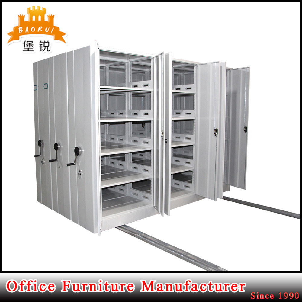 Jas-070 Luoyang Factory Sale 6 Layers Metal Furniture Compact Movable Shelving