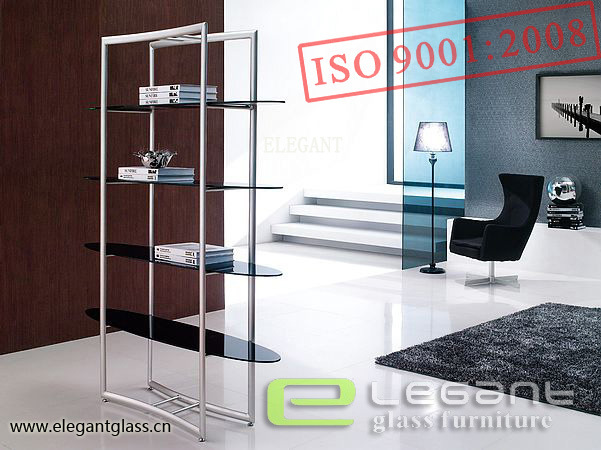 2015 Stainless Steel and Glass Display Stand Made in China