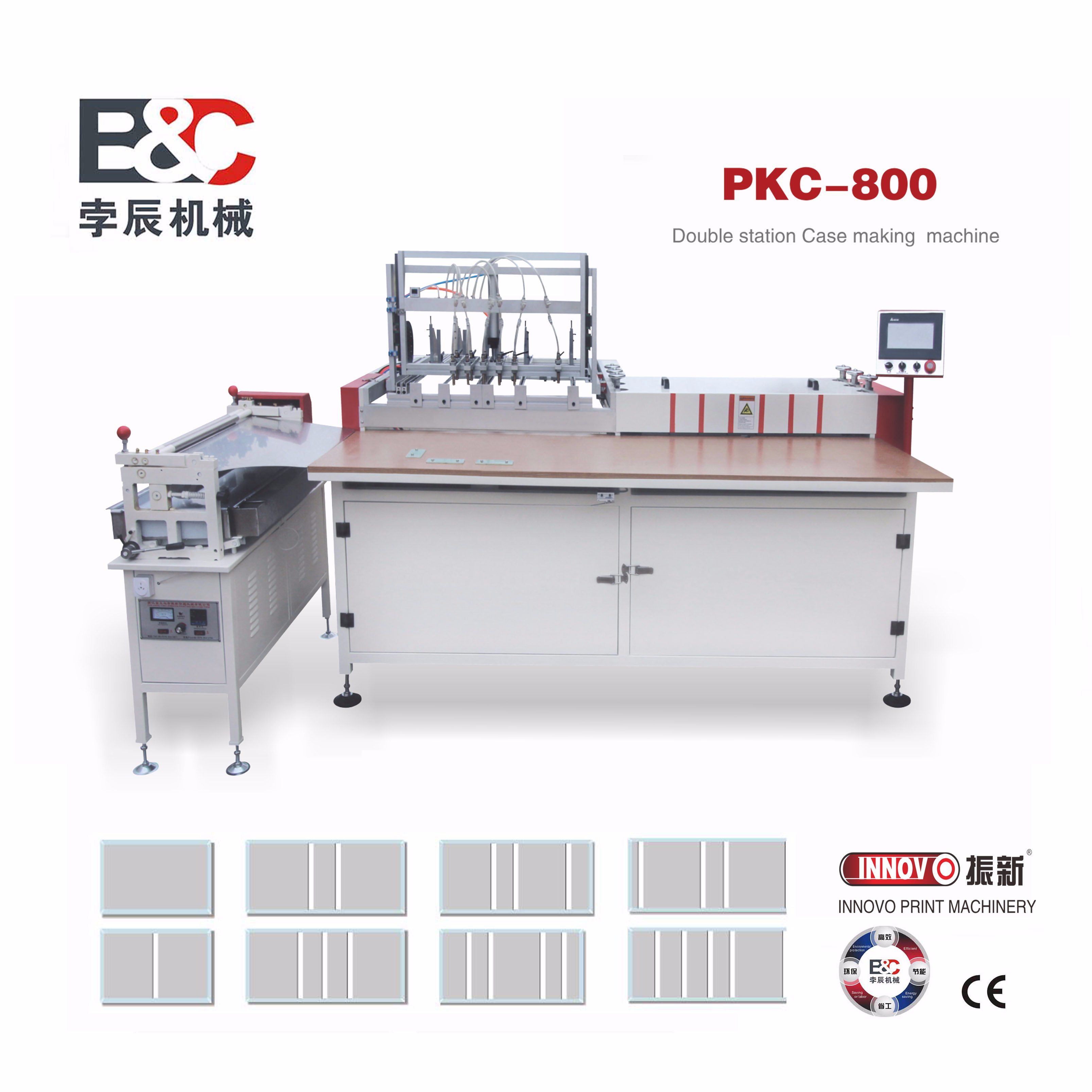 Double Station Semi-Automatic Hardcover and Book Case Making Machine