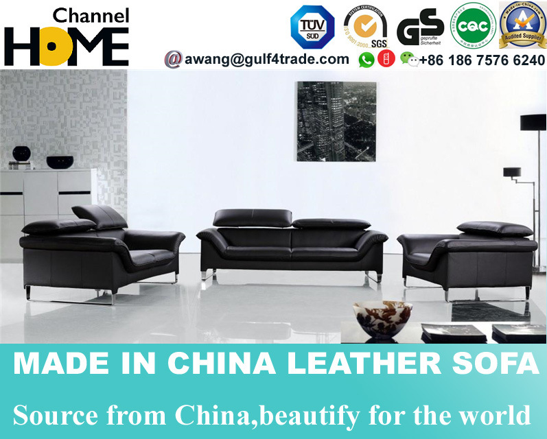 1+2+3 Leisure Sectional Sofa Modern Genuine Leather Living Room Sofa (HC6039)