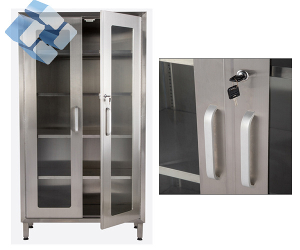 Hot Sale Hospital Appliance Cupboard/Glass Door Cabinet