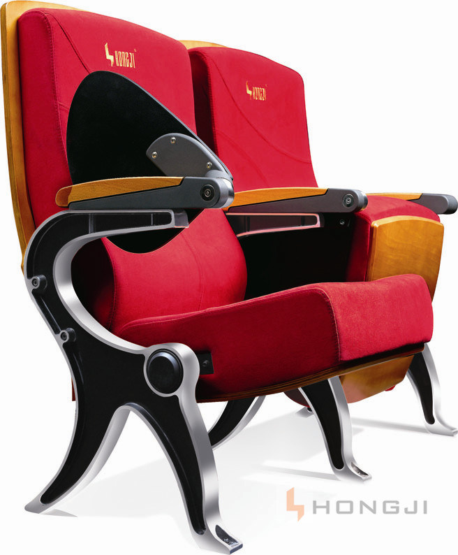 Special Aluminum Alloy Frame Hall Seat Seating, Fabric PU Leather Auditorium Chair