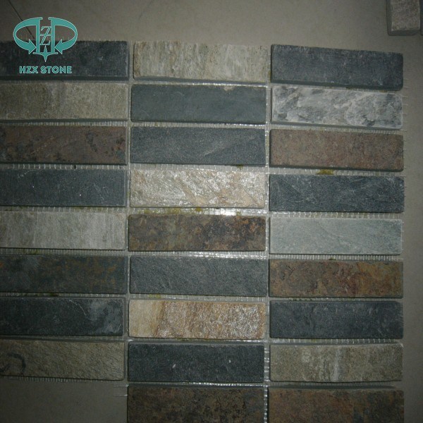 Natural Stone Yellow/Green/Grey/Rustic/Black Quartzite Slate for Paving/Floor/Wall Cladding