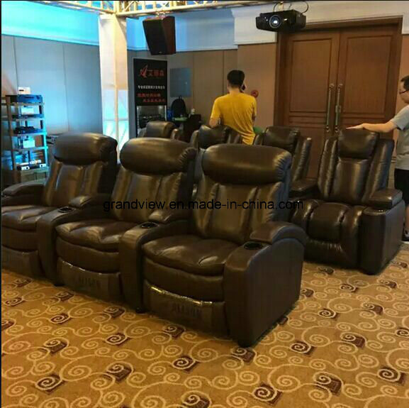 2017 Hot Sale Luxury Home Theater Chair VIP Cinema Lether Chair for Sale