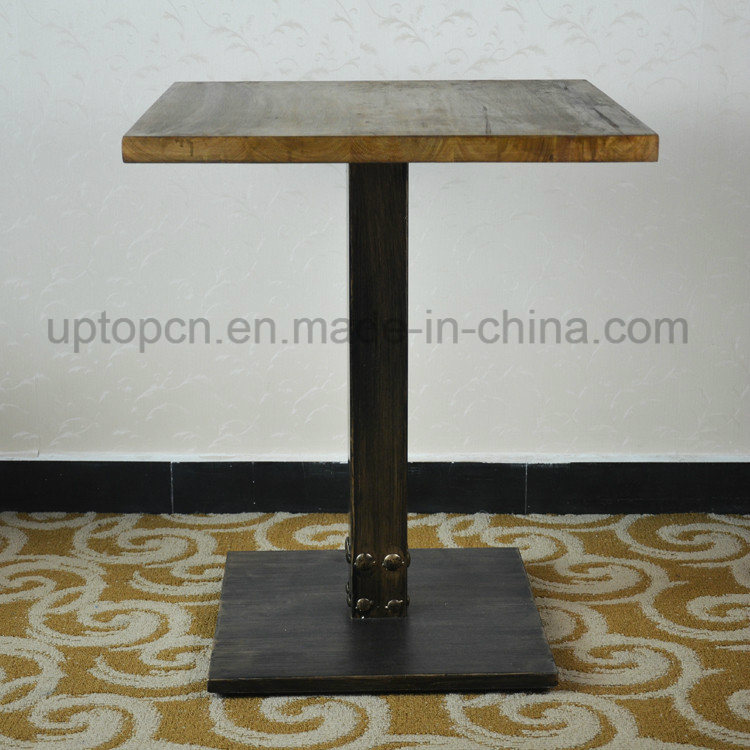 Vintage Solid Rubber Wood Restaurant Table (SP-RT466)