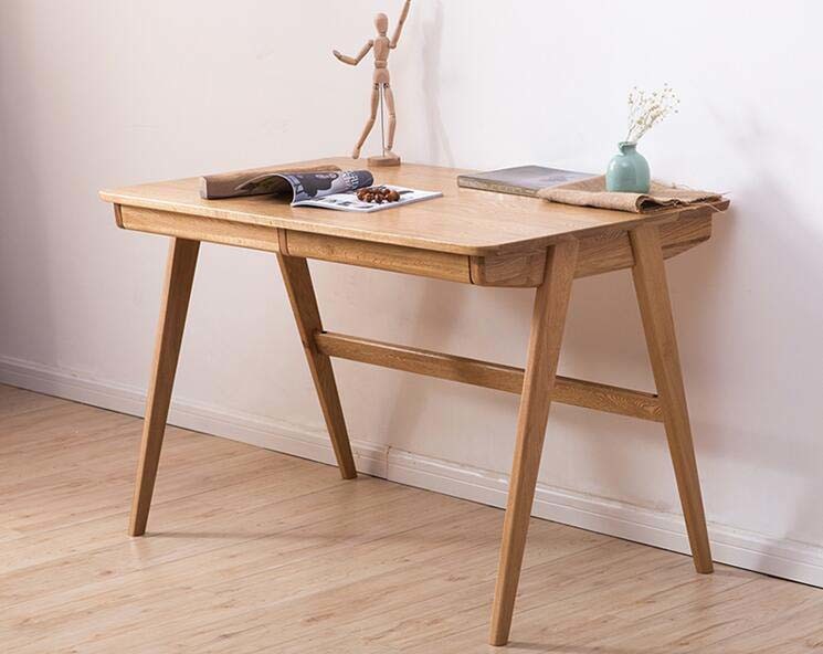 Solid Wood Desk Computer Desk Natural Color Desk (M-X2046)