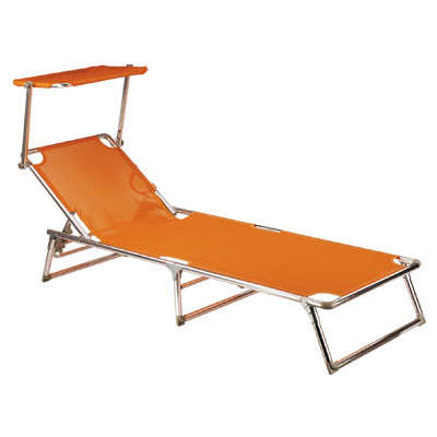 Aluminum Sun Lounge Chair with Sunshade