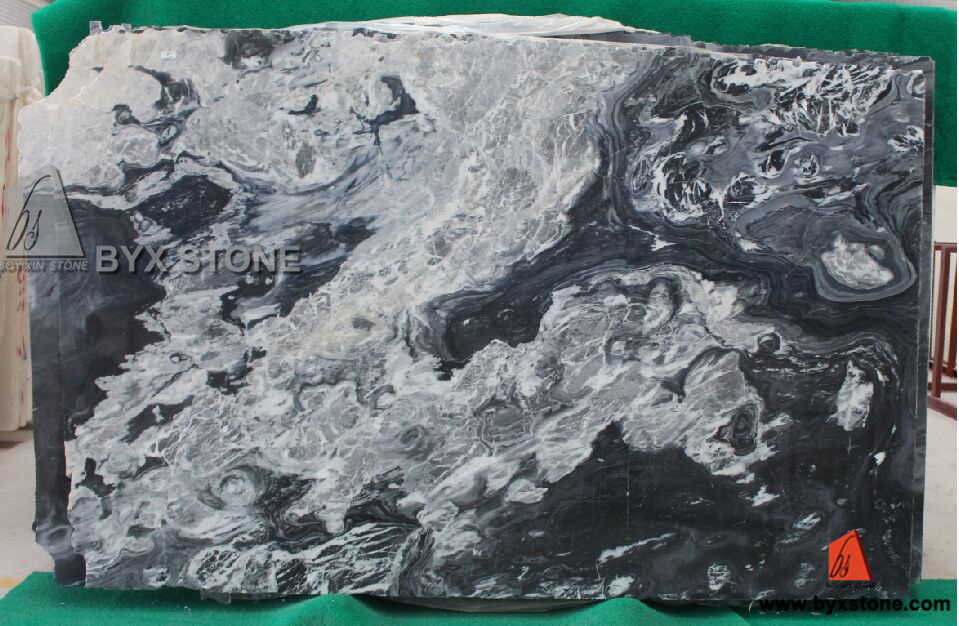 Black Chinese Hilton Marble Slab for Wall Decoration