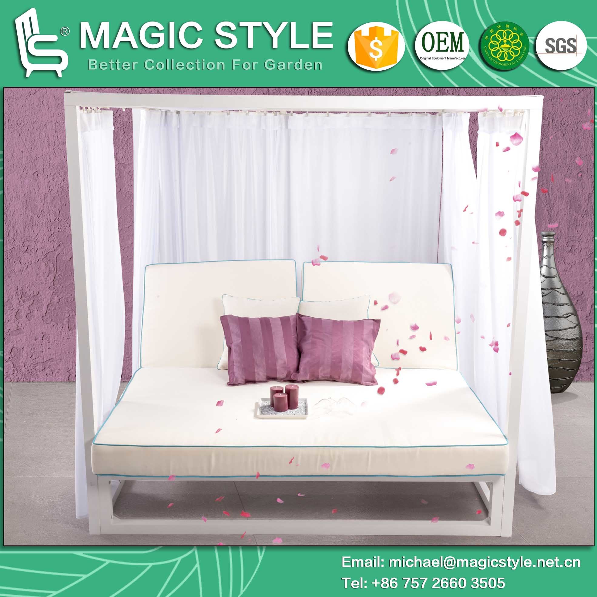 Ice Aluminum Daybed Garden Daybed Outdoor Daybed Luxury Daybed Double-Bed (MAGIC STYLE)
