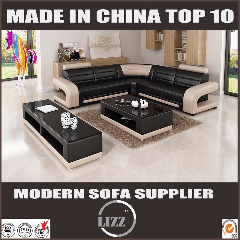 Fashion Living Room Sectional Leather Sofa in Modern Style