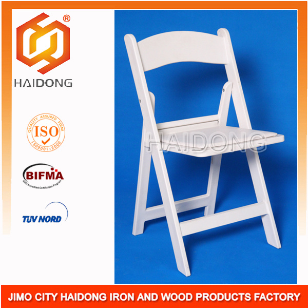 White Color Plastic Resin Folding Hotel Party Wedding Chairs